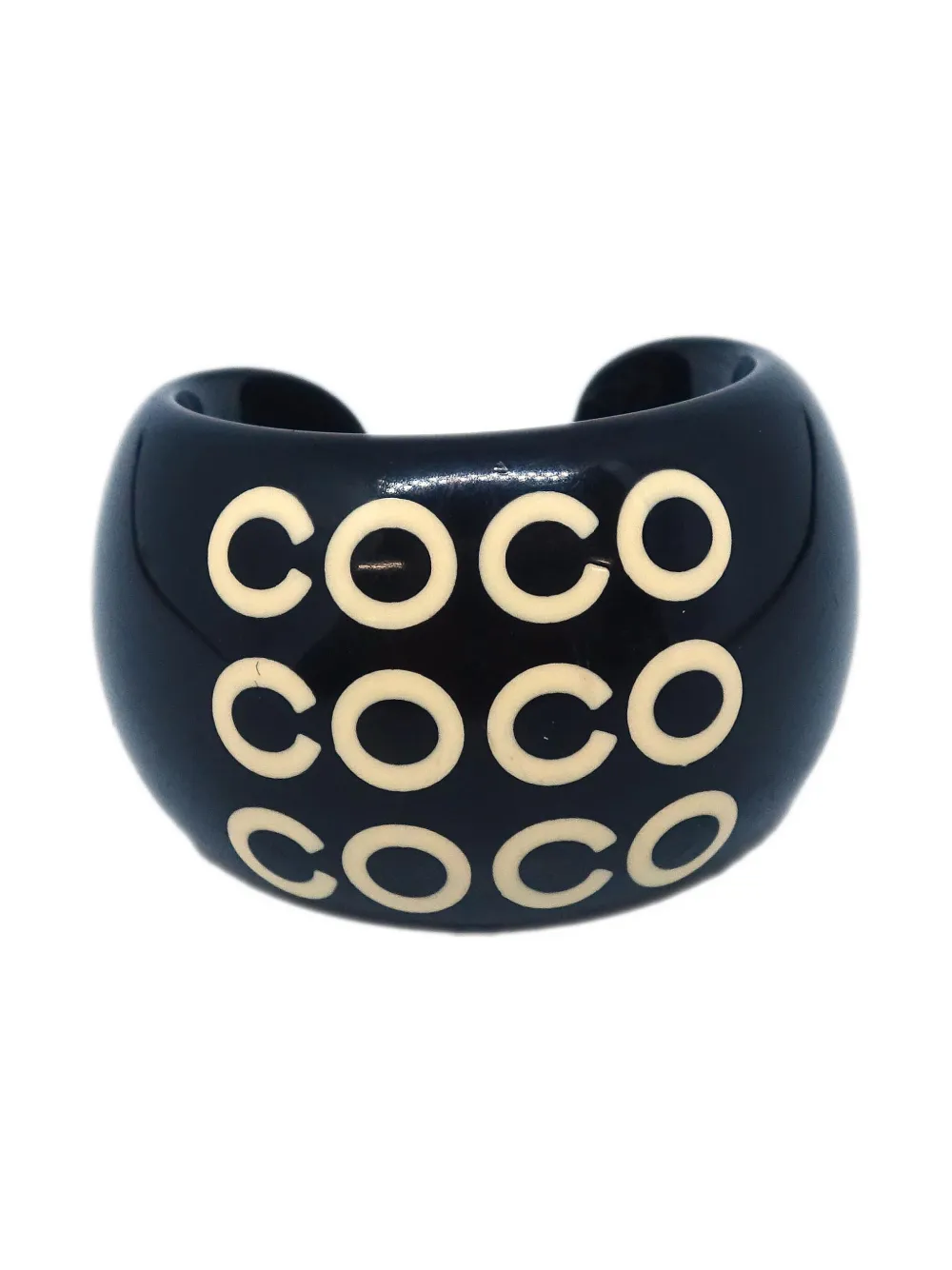 CHANEL Pre-Owned 2001 pattern ring | Black | Image 1
