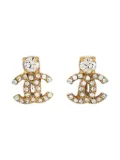 CHANEL Pre-Owned 2002 CC clip-on earrings - Gold