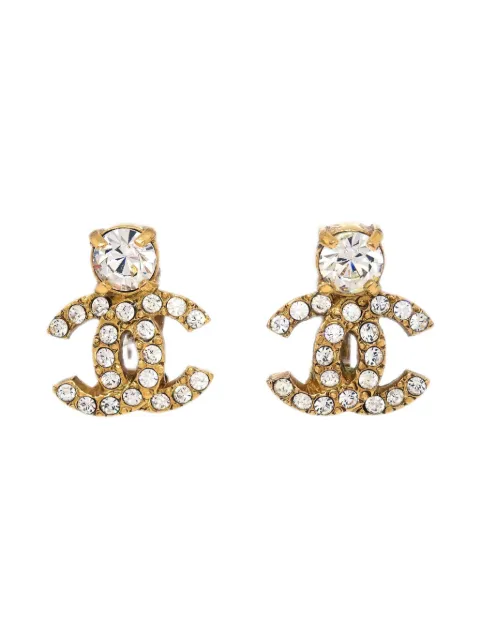 CHANEL Pre-Owned 2002 CC clip-on earrings