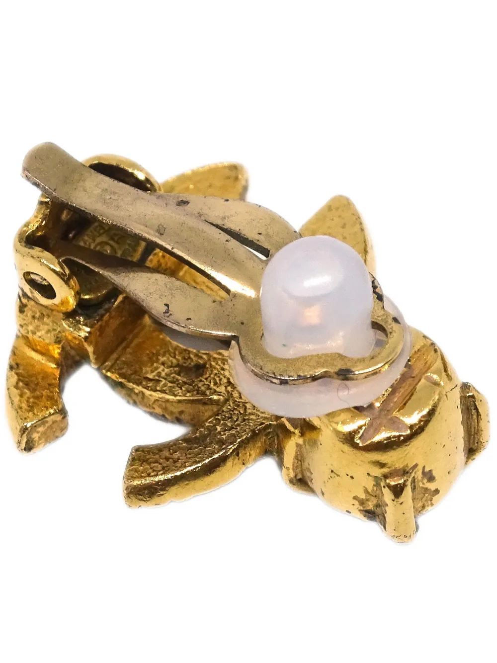 CHANEL Pre-Owned 2002 CC clip-on earrings | Pre-Owned | Image 2