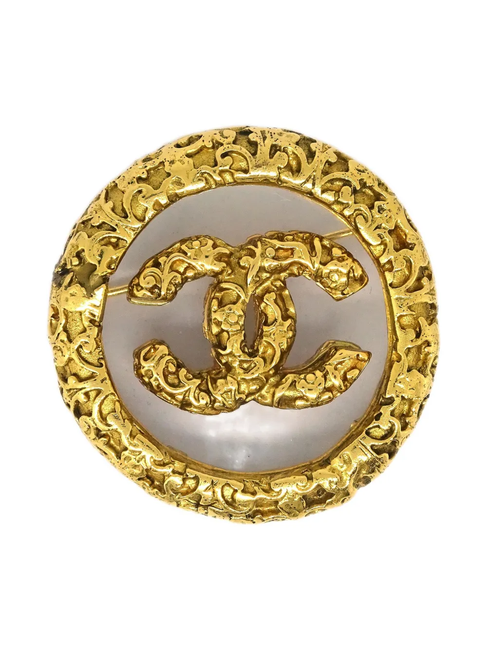 Pre-owned Chanel 1993 Medallion Brooch