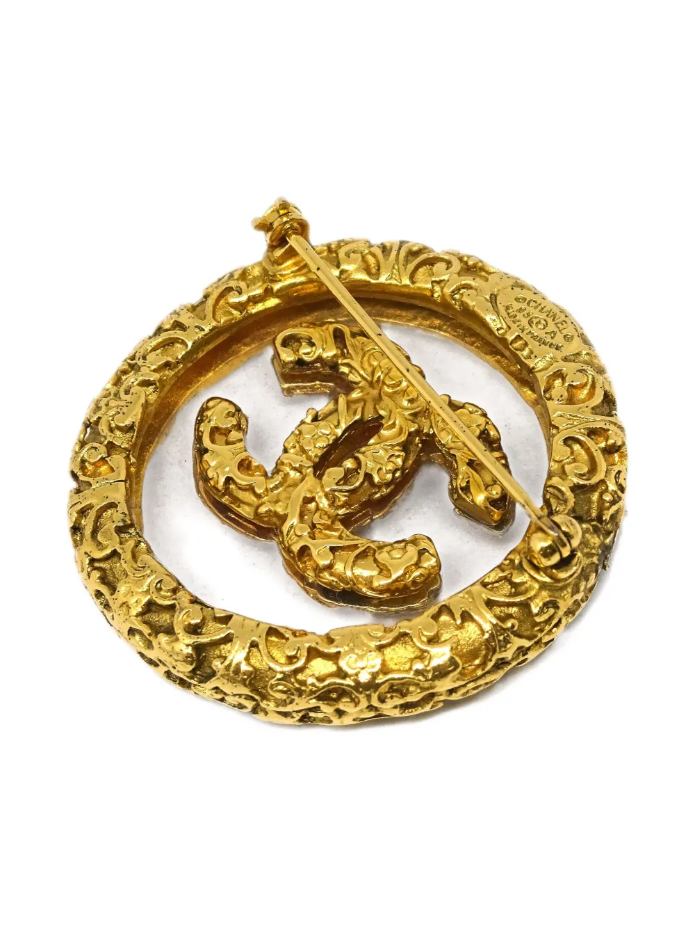 Pre-owned Chanel 1993 Medallion Brooch