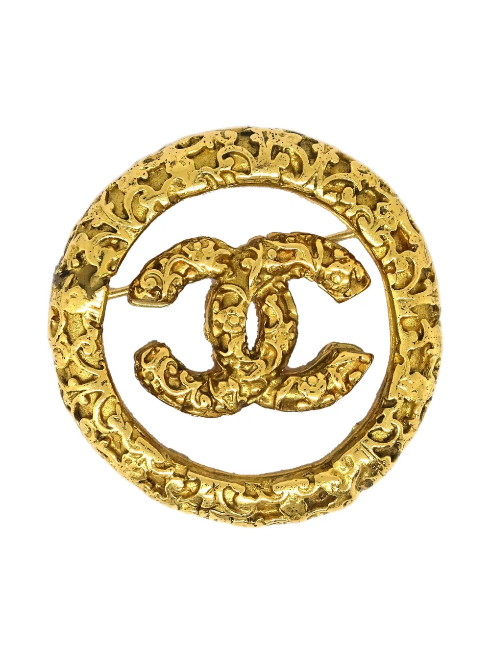 CHANEL Pre-Owned 1993 Medallion brooch | Gold | Image 1