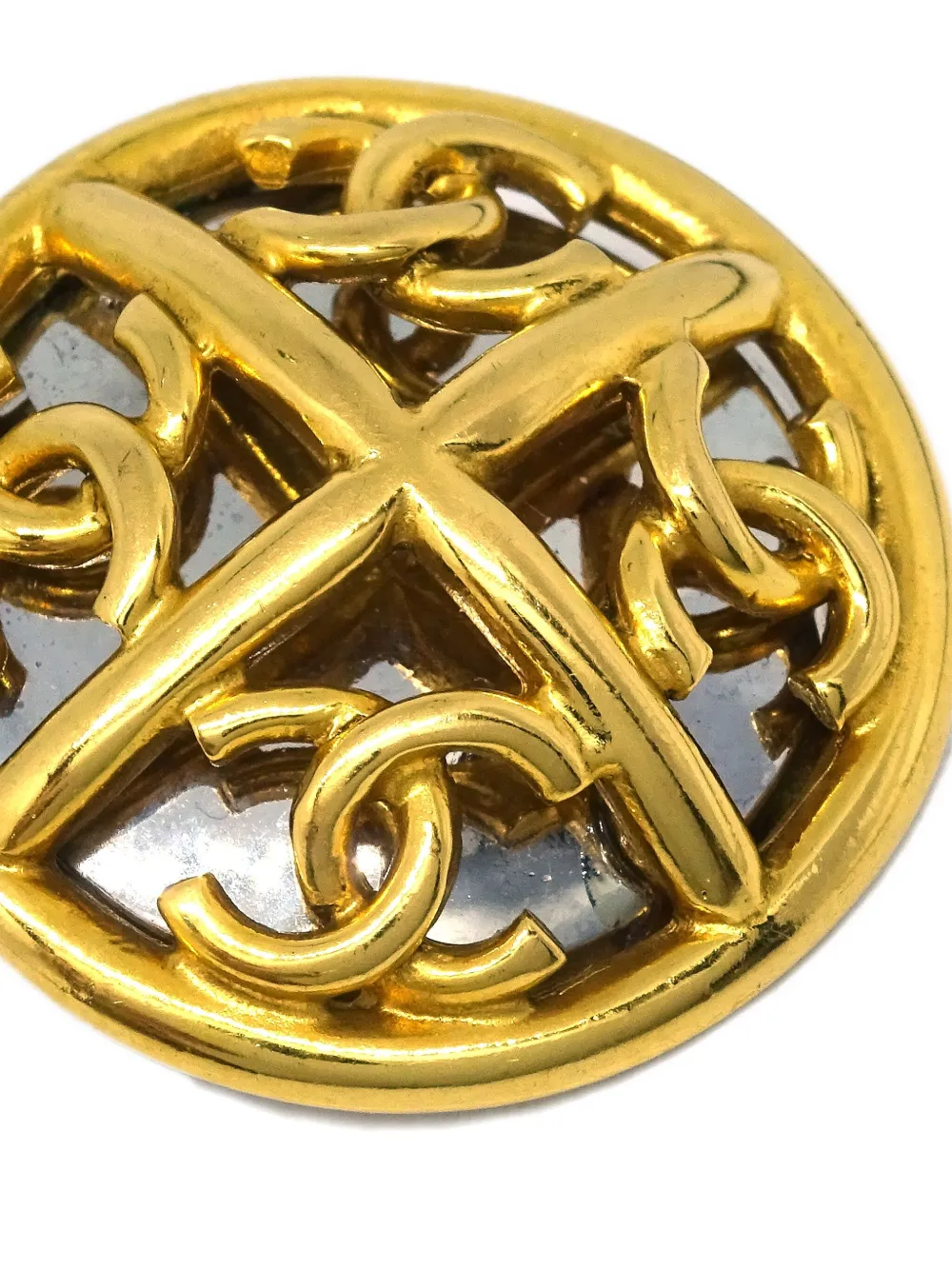 CHANEL Pre-Owned 1993 Button clip-on earrings | Pre-Owned | Image 2