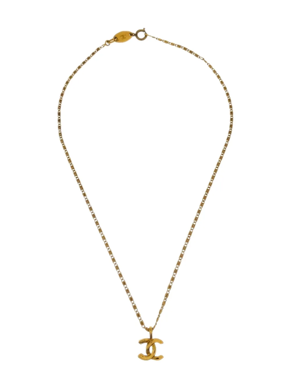 CHANEL Pre-Owned 1982 CC Chain pendant necklace | Gold | Image 1