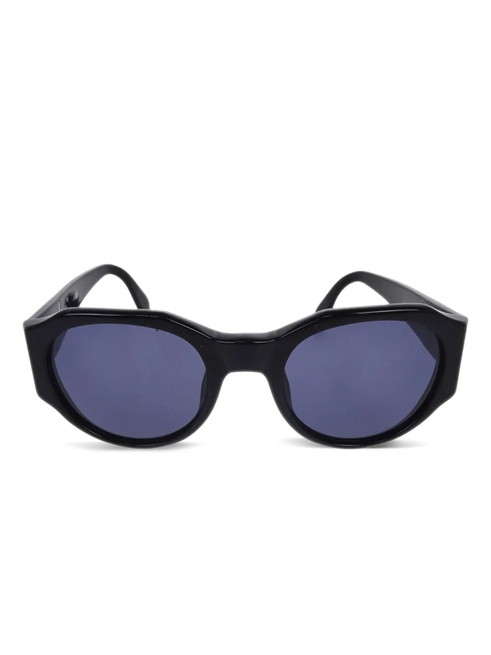 CHANEL Pre-Owned 1990-2000s ジオメトリックフレーム サングラス - ブラック CHANEL Pre-Owned 1990-2000s ジオメトリックフレーム サングラス - ブラック