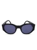 CHANEL Pre-Owned 1990-2000s geometric-frame sunglasses - Black