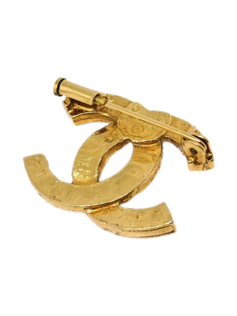Pre-owned Chanel 1990-2000s Cc Crystal Brooch