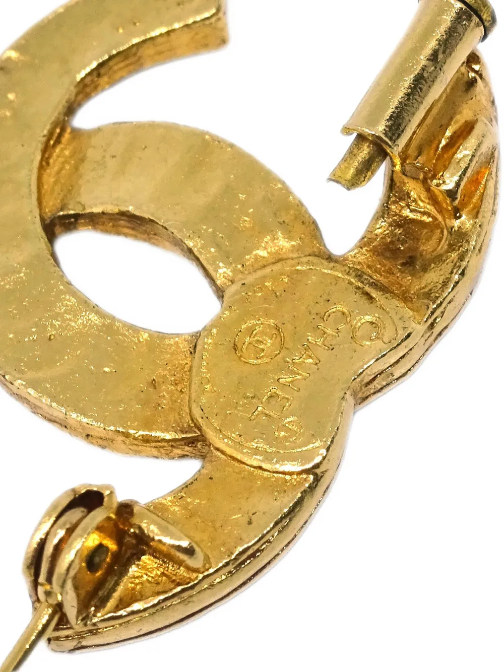 Pre-owned Chanel 1990-2000s Cc Crystal Brooch