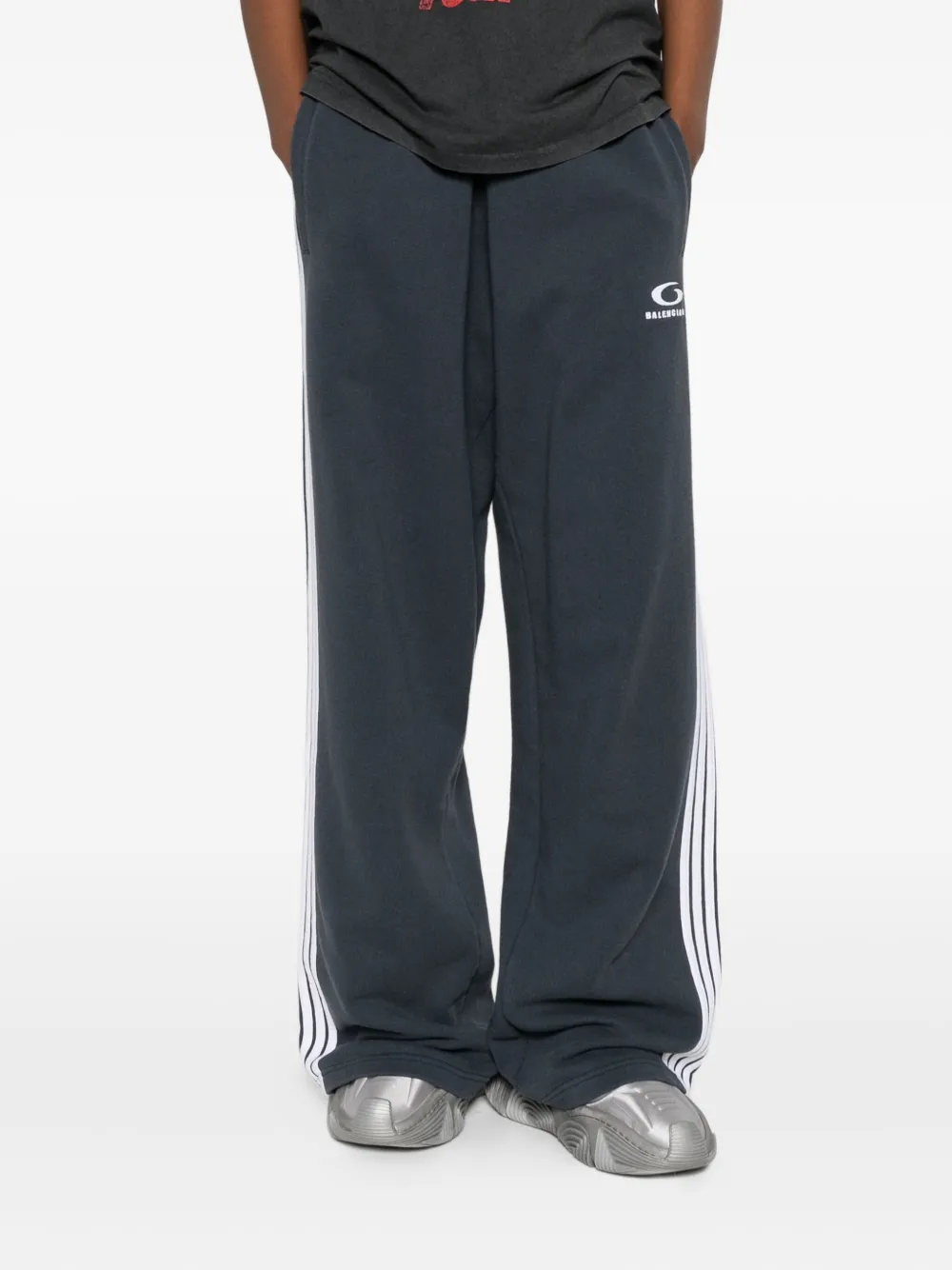 Balenciaga Trainingsbroek met zijstreep Blauw