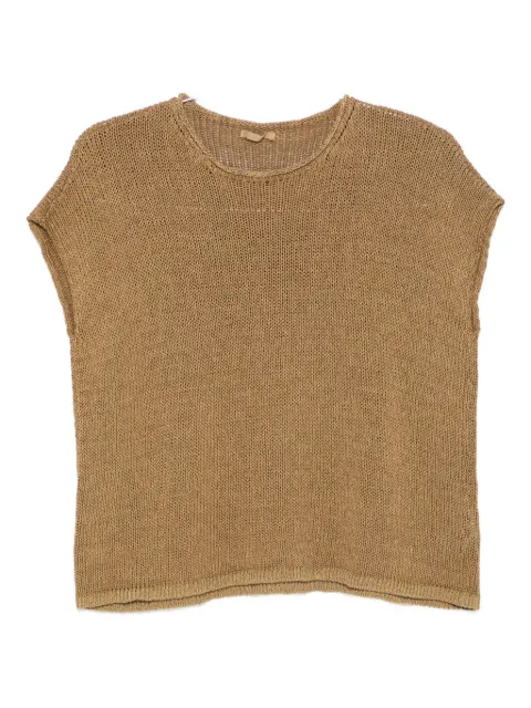 Transit crew-neck ribbed top