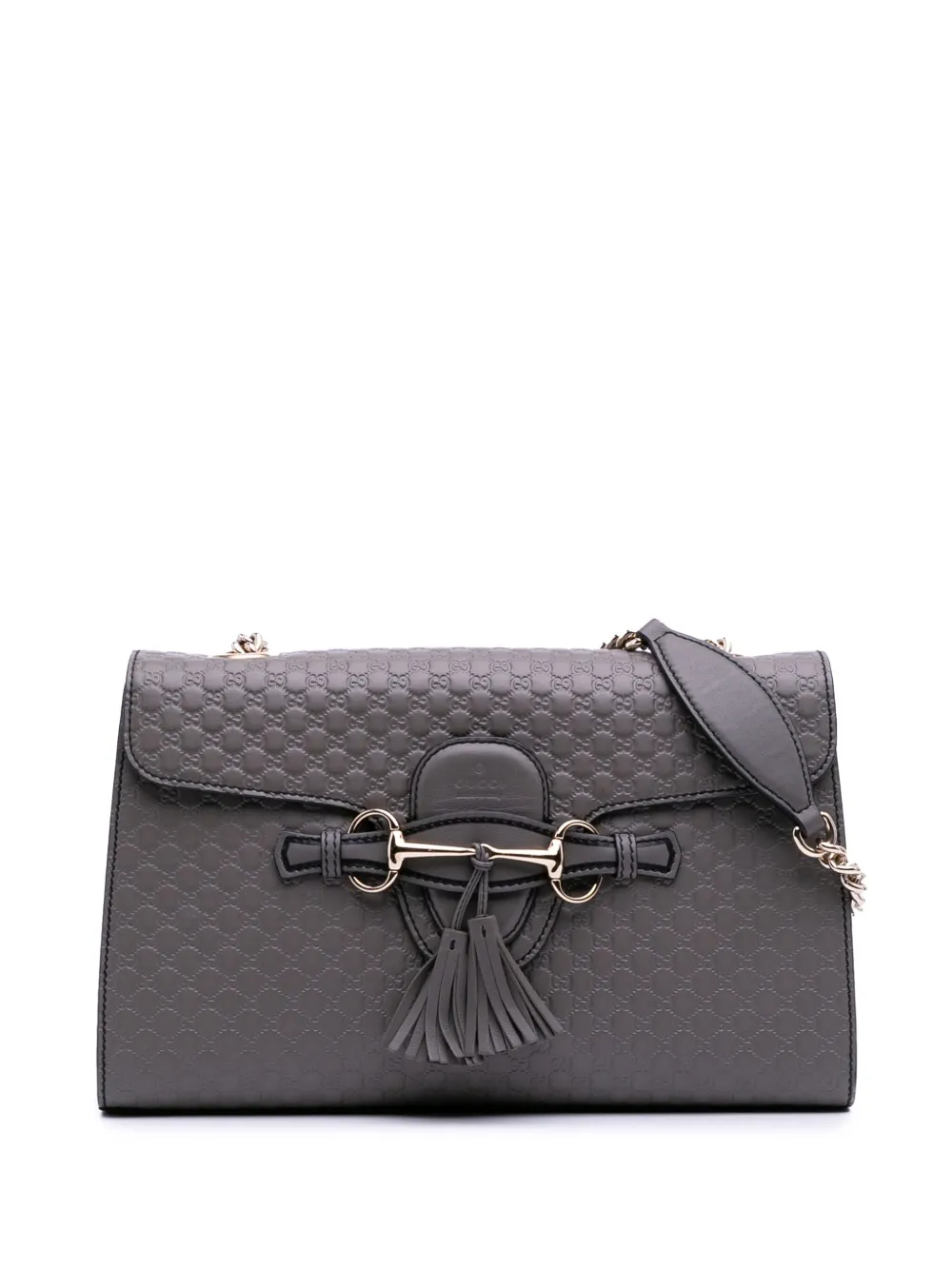 Gucci Pre-Owned 2016-2025 Medium Microguccissima Emily shoulder bag | Grey | Image 1