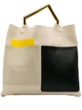 Céline Pre-Owned 2014 Leather Geometric tote bag - Brown
