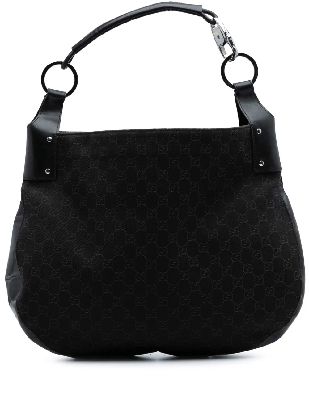 Gucci Pre-Owned 2016-2024 Large GG Denim hobo bag | Brown | Image 1