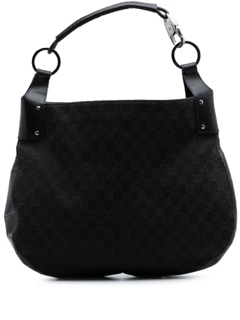 Gucci Pre-Owned 2016-2024 Large GG Denim hobo bag