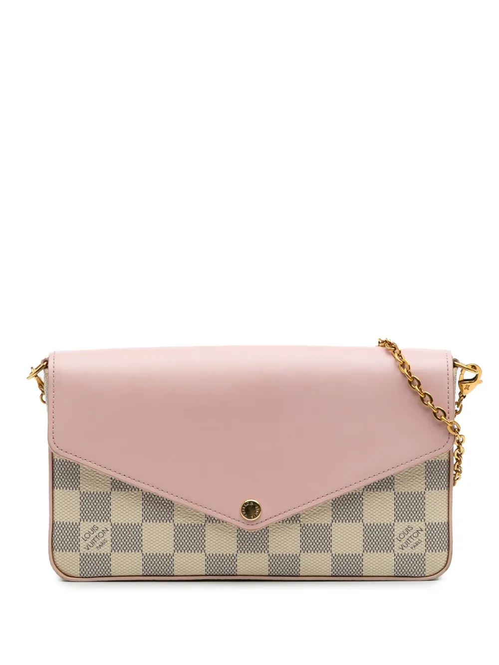 Louis Vuitton Pre-Owned 2019 Damier Azur Calfskin Pochette Felicie Louis Vuitton Pre-Owned 2019 Damier Azur Calfskin Pochette Felicie