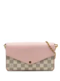 Louis Vuitton Pre-Owned 2019 Damier Azur Calfskin Pochette Felicie crossbody bag - White