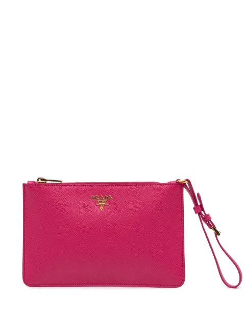 Prada Pre-Owned 2000-2024 Saffiano Zip pouch