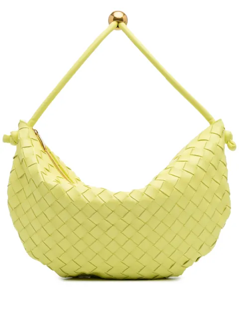 Bottega Veneta Pre-Owned 2012-2024 Medium Lambskin Intrecciato Turn Pouch hobo bag