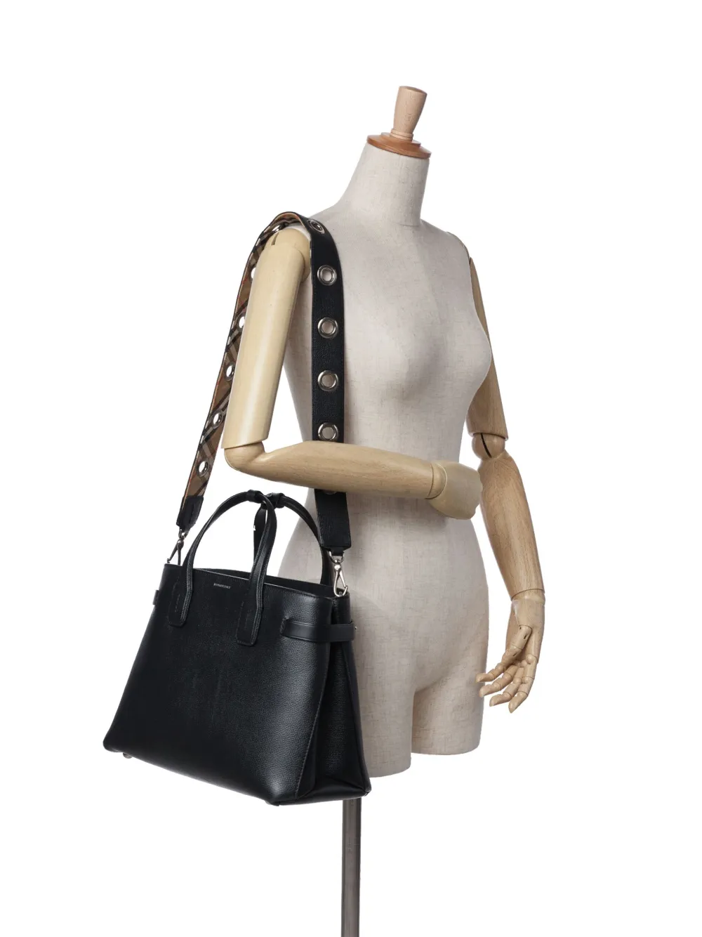 Burberry Pre-Owned 2000-2017 Medium Leather Banner satchel | Pre-Owned | Image 2