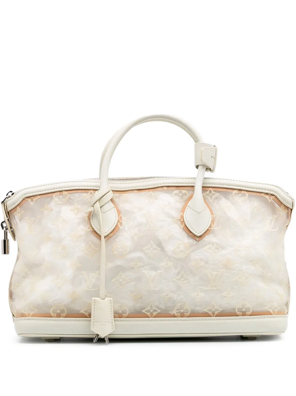 Louis Vuitton Pre-Owned 2012 Monogram Transparence Lockit East-West handbag | White | Image 1