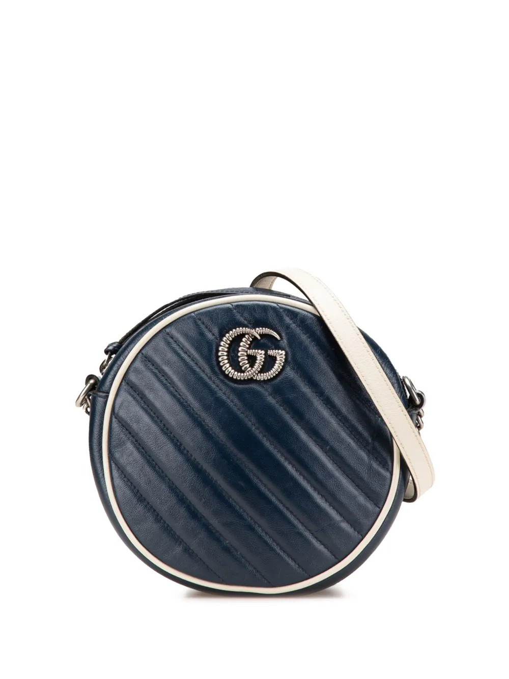 2016-2025 Mini GG Marmont Matelasse Leather Torchon Round crossbody bag