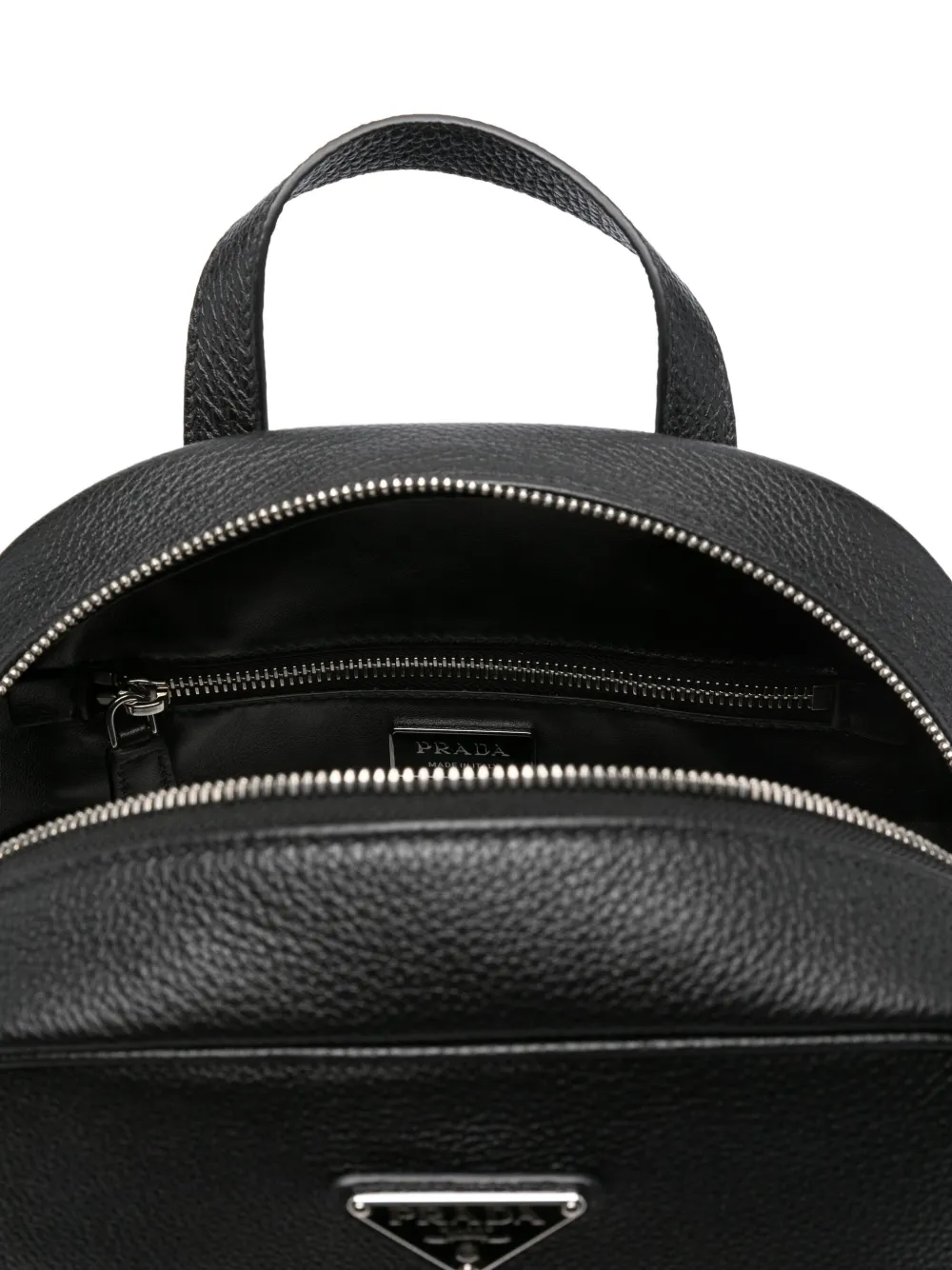 Prada Rugzak van saffiano leer Zwart