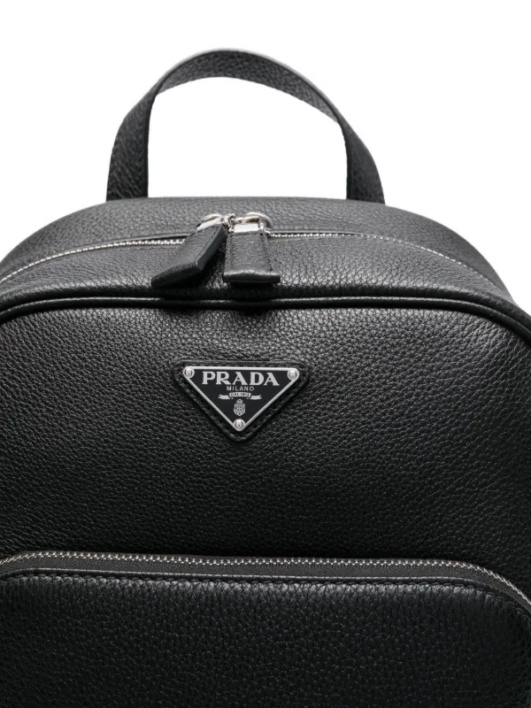 バッグ PRADA all leather backpack Black Re-Nylon and Saffiano leather backpack | PRADA