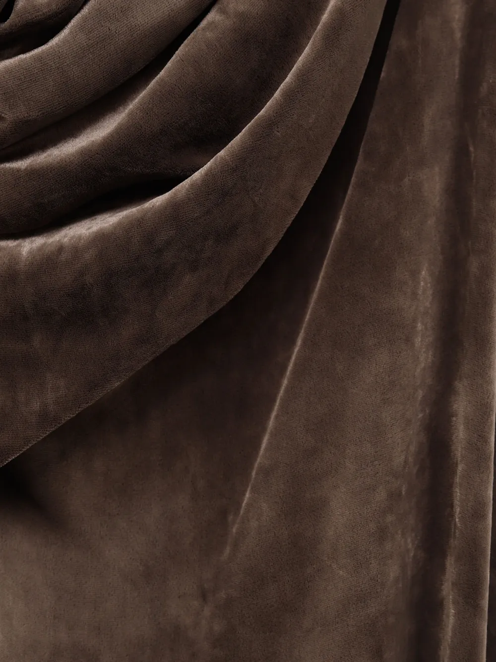 Rick Owens Gedrapeerde jurk Bruin