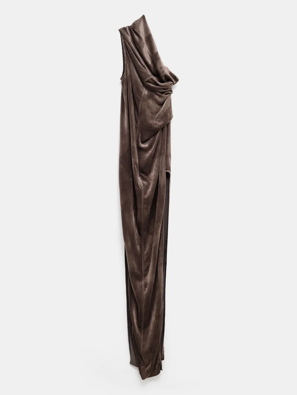 Rick Owens Gedrapeerde jurk Bruin