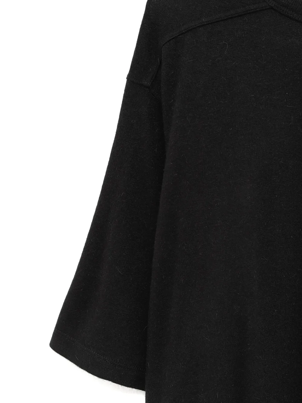 Rick Owens Top met korte mouwen en vlakken Zwart