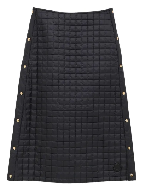 Moncler press-stud quilted midi skirt