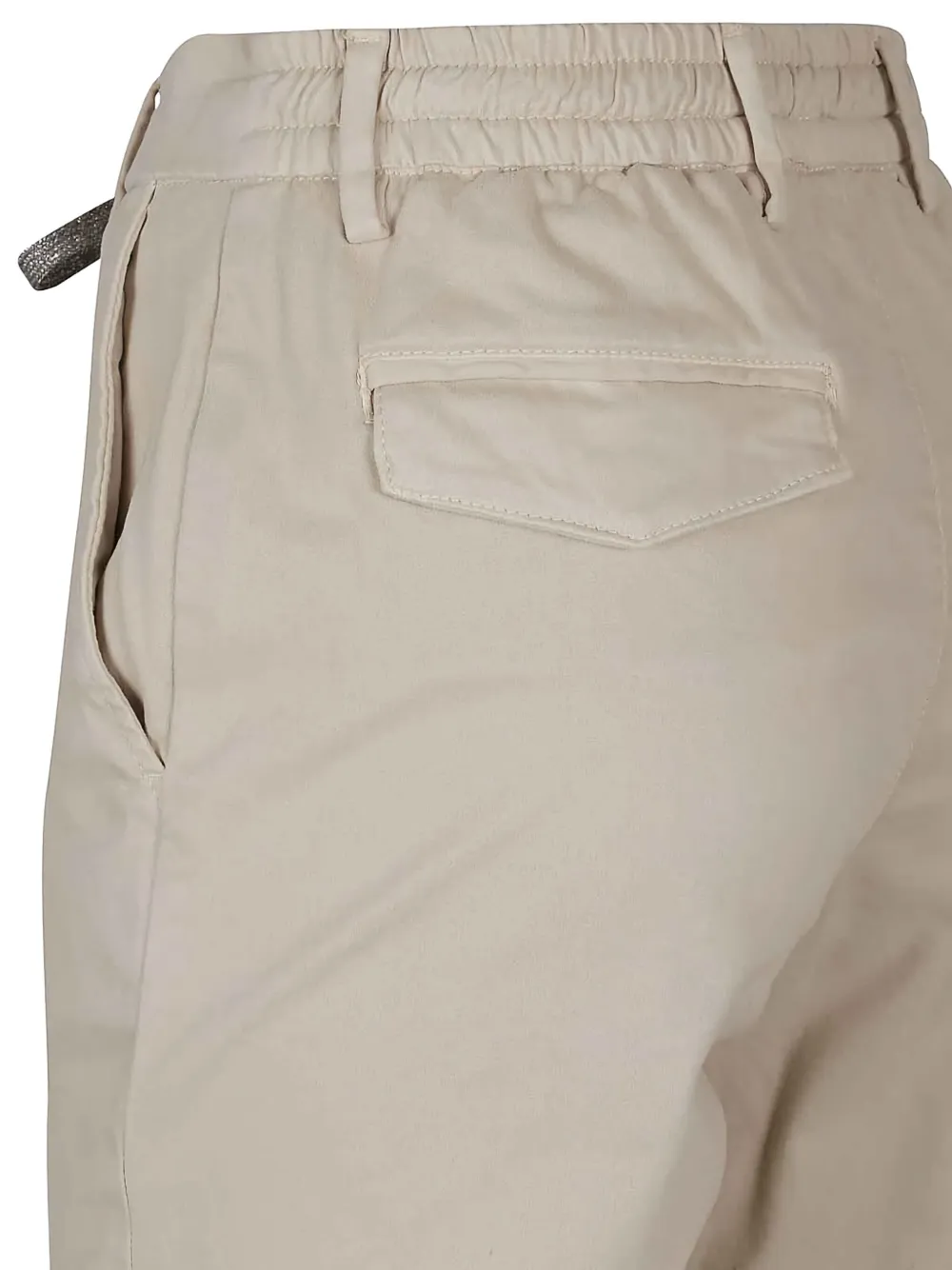 Eleventy Broek met trekkoordtaille Beige