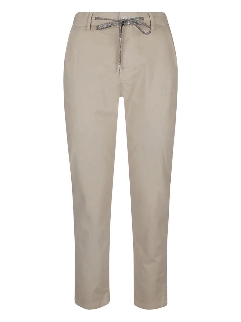Eleventy drawstring-waist trousers Beige