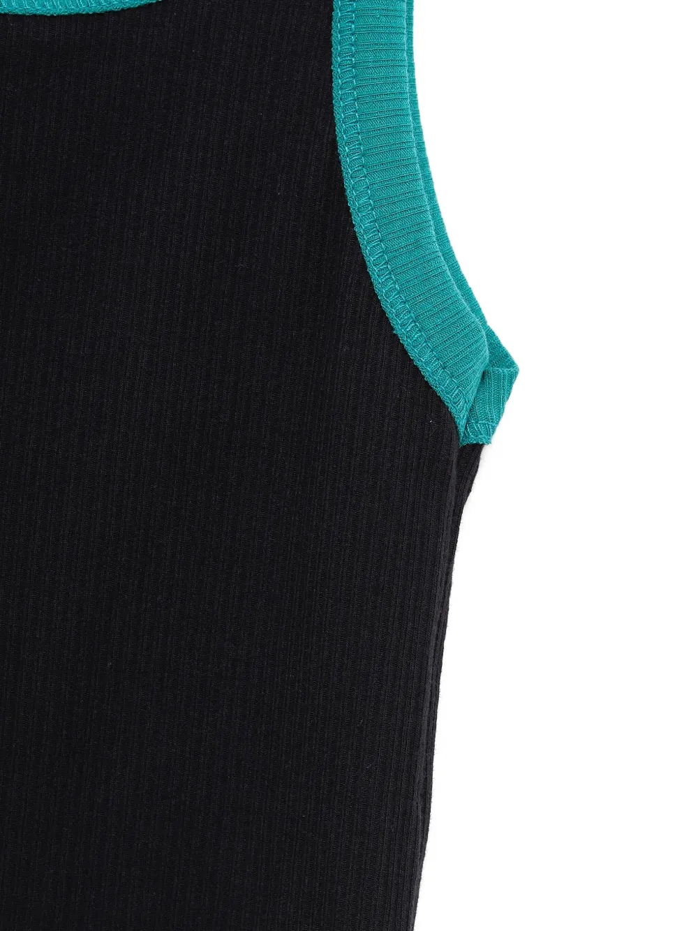 Baserange Top met geribbelde afwerking Blauw