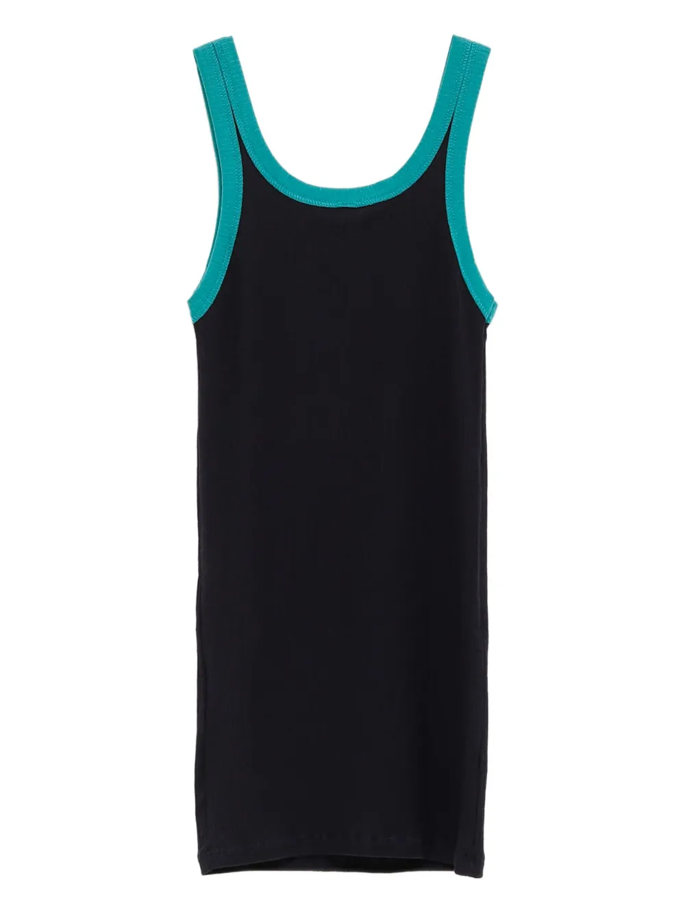 Baserange Top met geribbelde afwerking Blauw