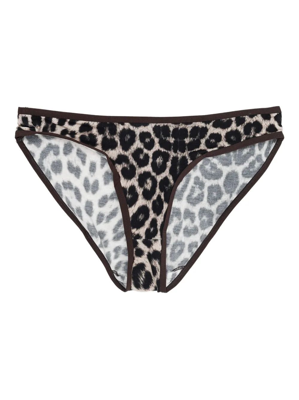 Baserange leopard print briefs Zwart