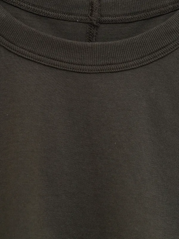 Rick Owens クルーネック Tシャツ ブラウン Rick Owensのブラウン クルーネック 長袖Tシャツがセール中
