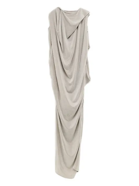 Rick Owens draped cowl-neck asymmetrical dress