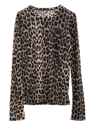 BASERANGE／レオパード Baserange レオパード Tシャツ | ブラウン | FARFETCH JP