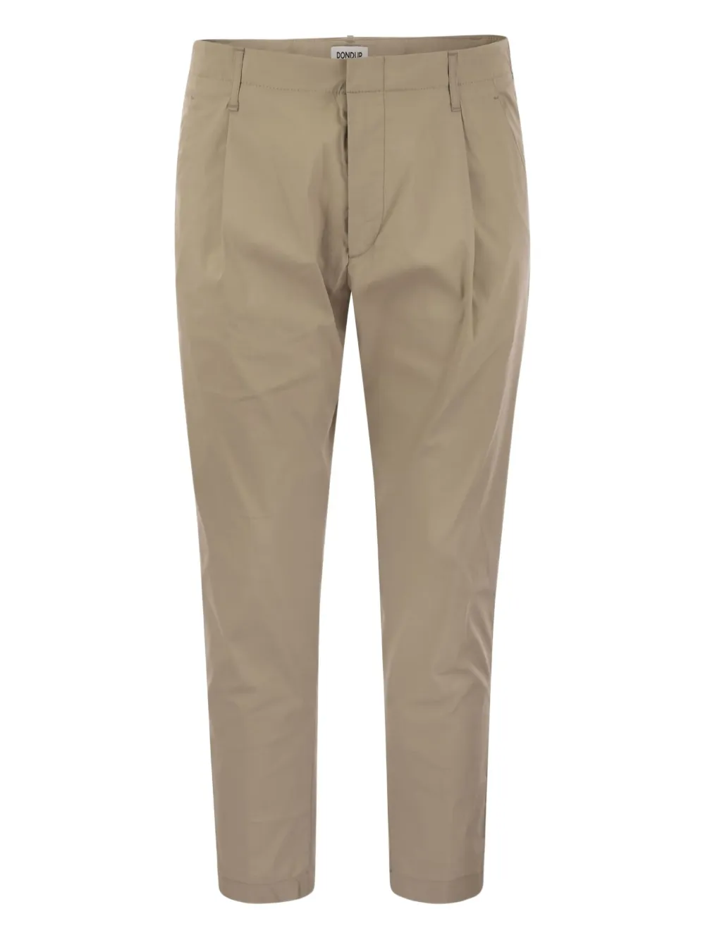 Dondup Pleated-pocket Trousers In Neutral