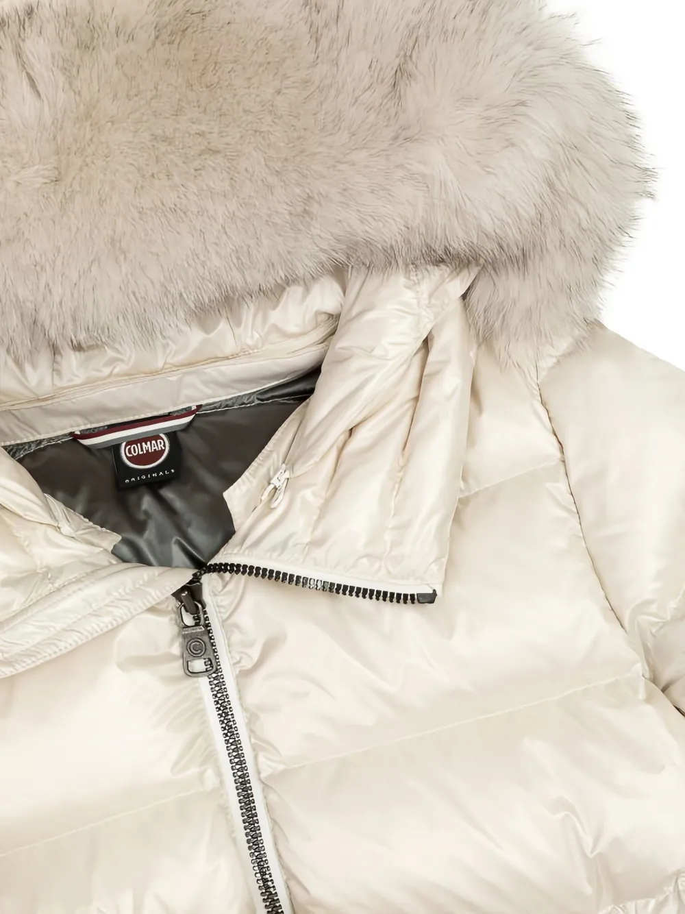 Colmar Gewatteerd donsjack met afwerking Beige