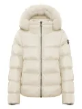 Colmar fur-trimmed quilted puffer jacket - Neutrals