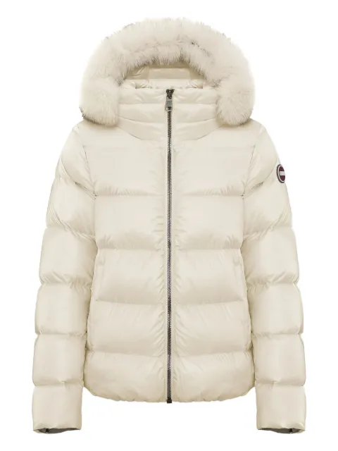 Colmar fur-trimmed quilted puffer jacket