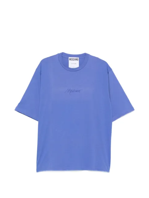 Moschino logo-embroidered T-shirt