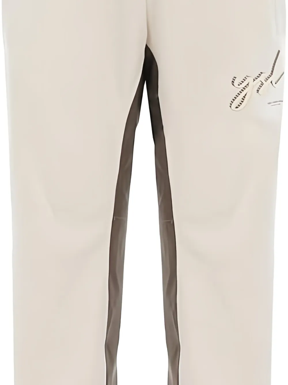 YES LONDON Trainingsbroek met trekkoordtaille - Beige