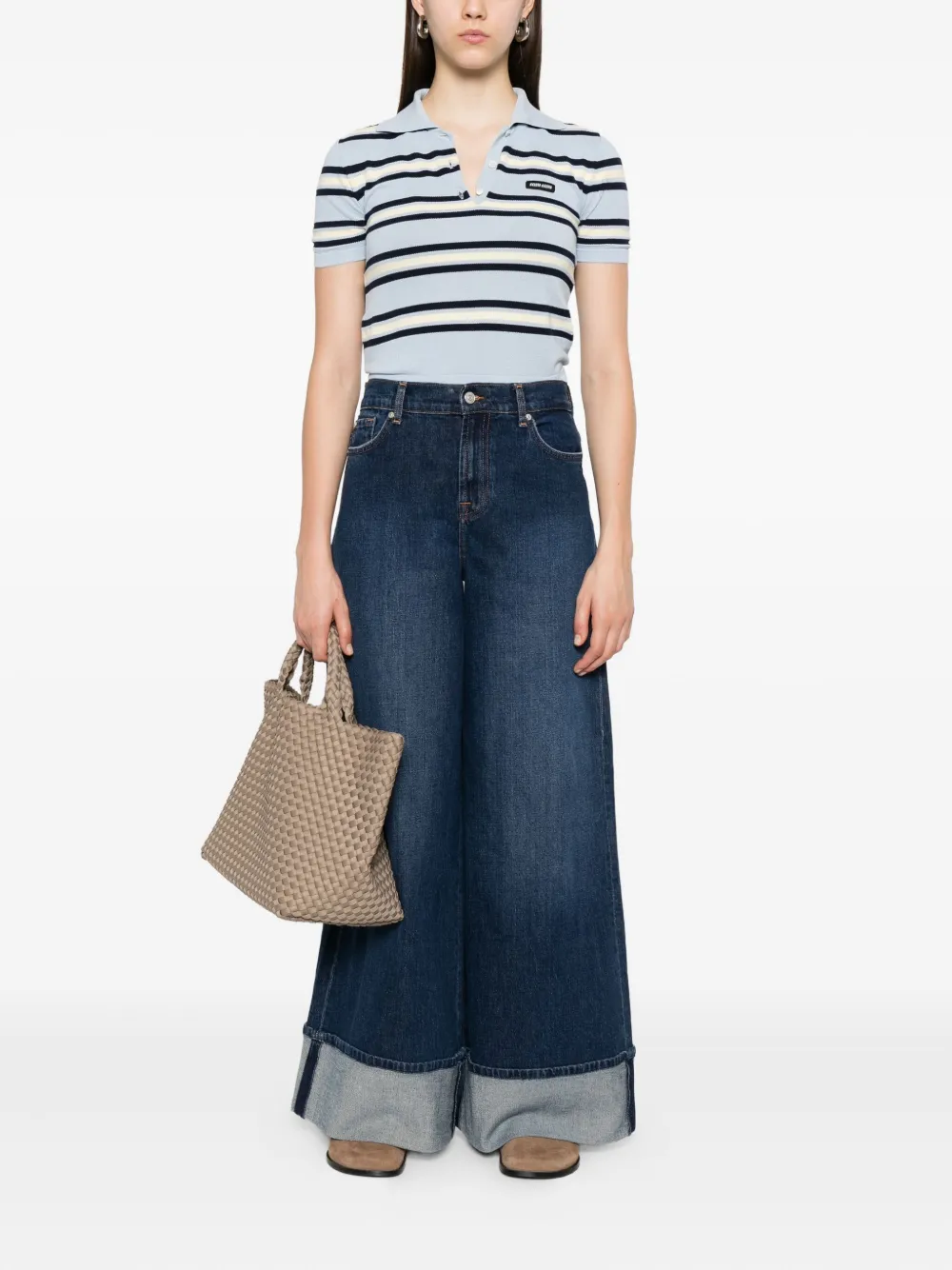 7 For All Mankind Marie cuffed jeans | Wide-Leg Jeans | Image 2
