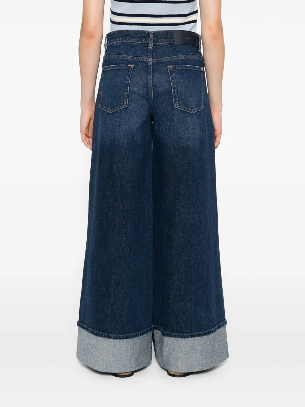 7 For All Mankind Marie jeans met cuffs Blauw