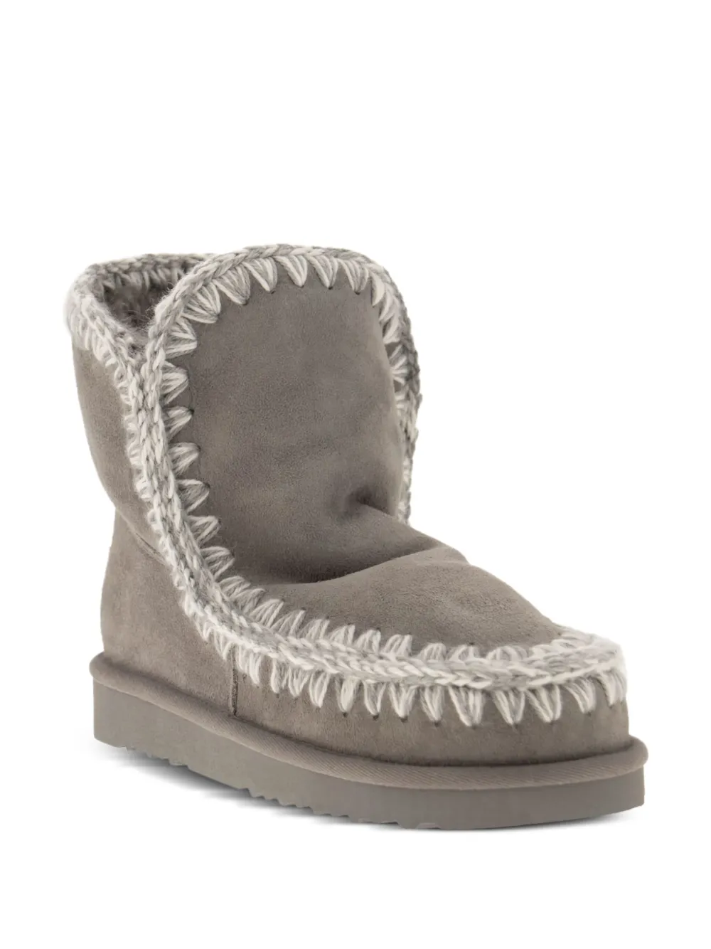 Mou whipstitch-trims suede ankle boots | Stivaletti | Image 2