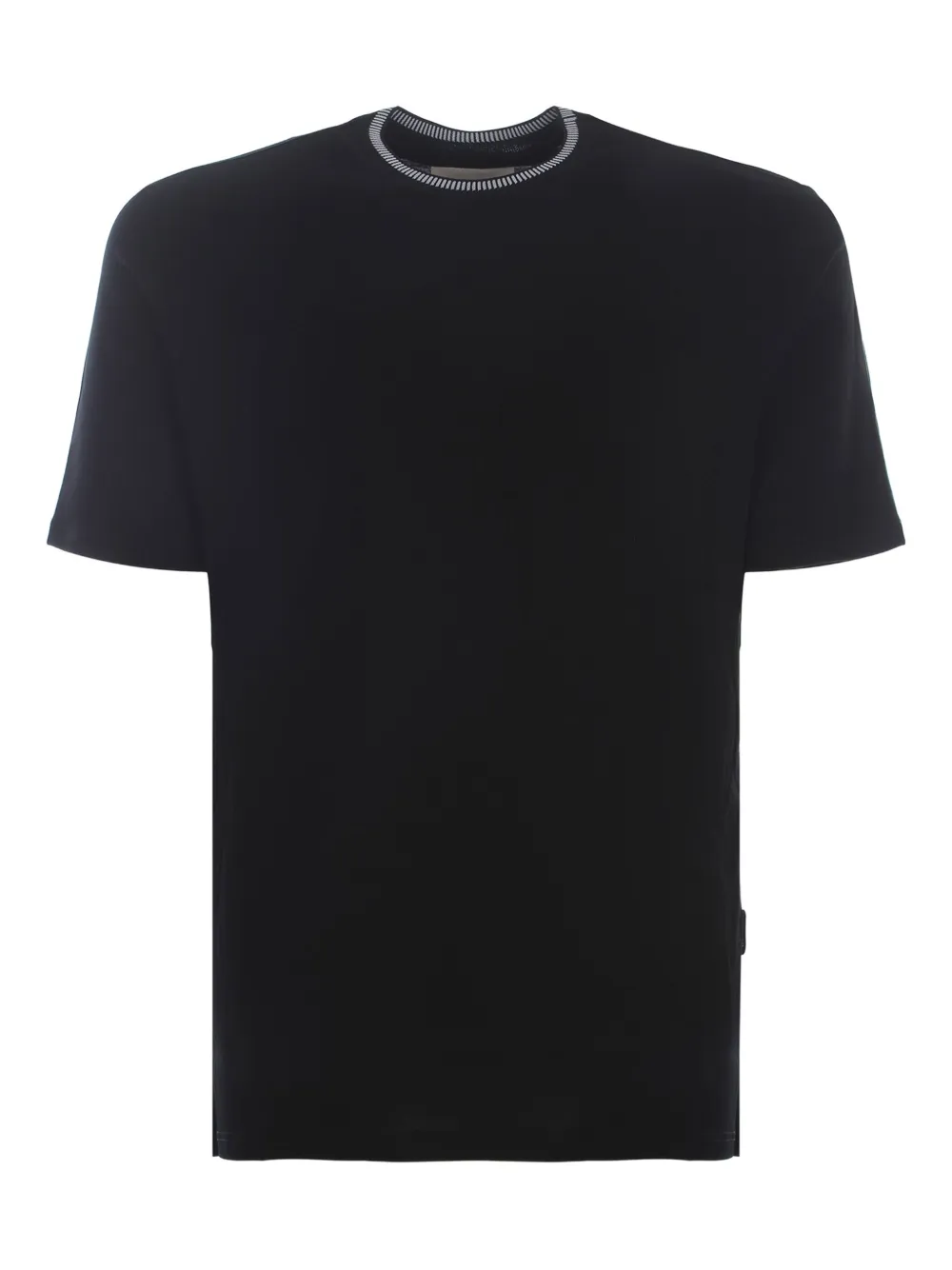 YES LONDON ribbed-trim T-shirt | Black | Image 1